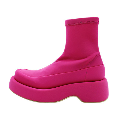 W Socks High-Top Boots (Pink)